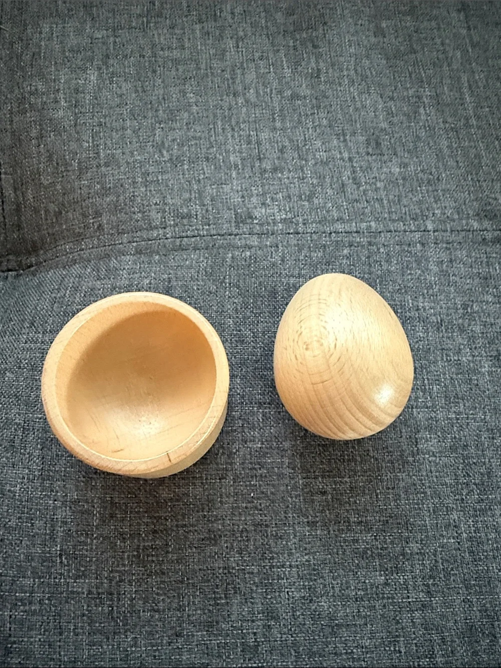 Lovevery Montessori egg cup from the explorer play kit